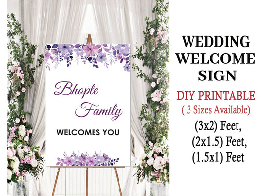 Copy of Wedding Ceremony Theme Party Welcome Board