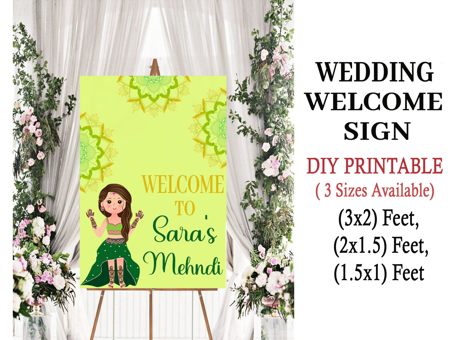 Wedding Ceremony Theme Party Welcome Board