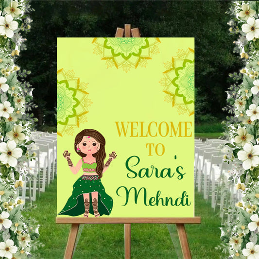 Wedding Ceremony Theme Party Welcome Board