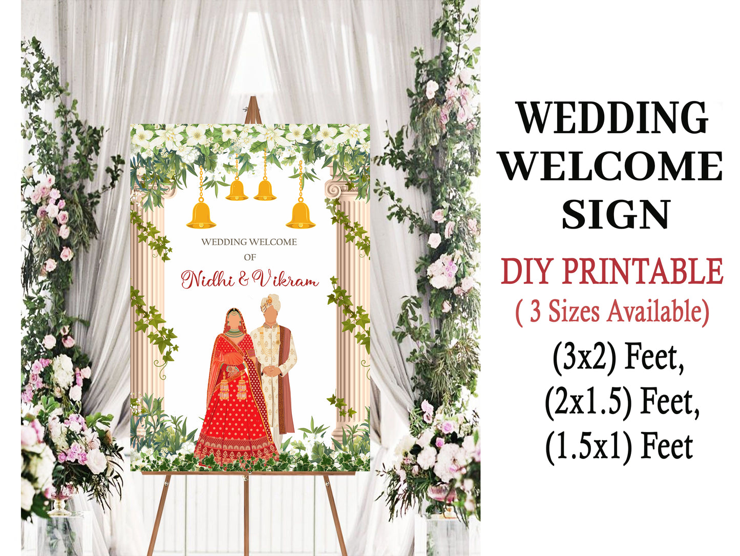 Wedding Ceremony Theme Party Welcome Board