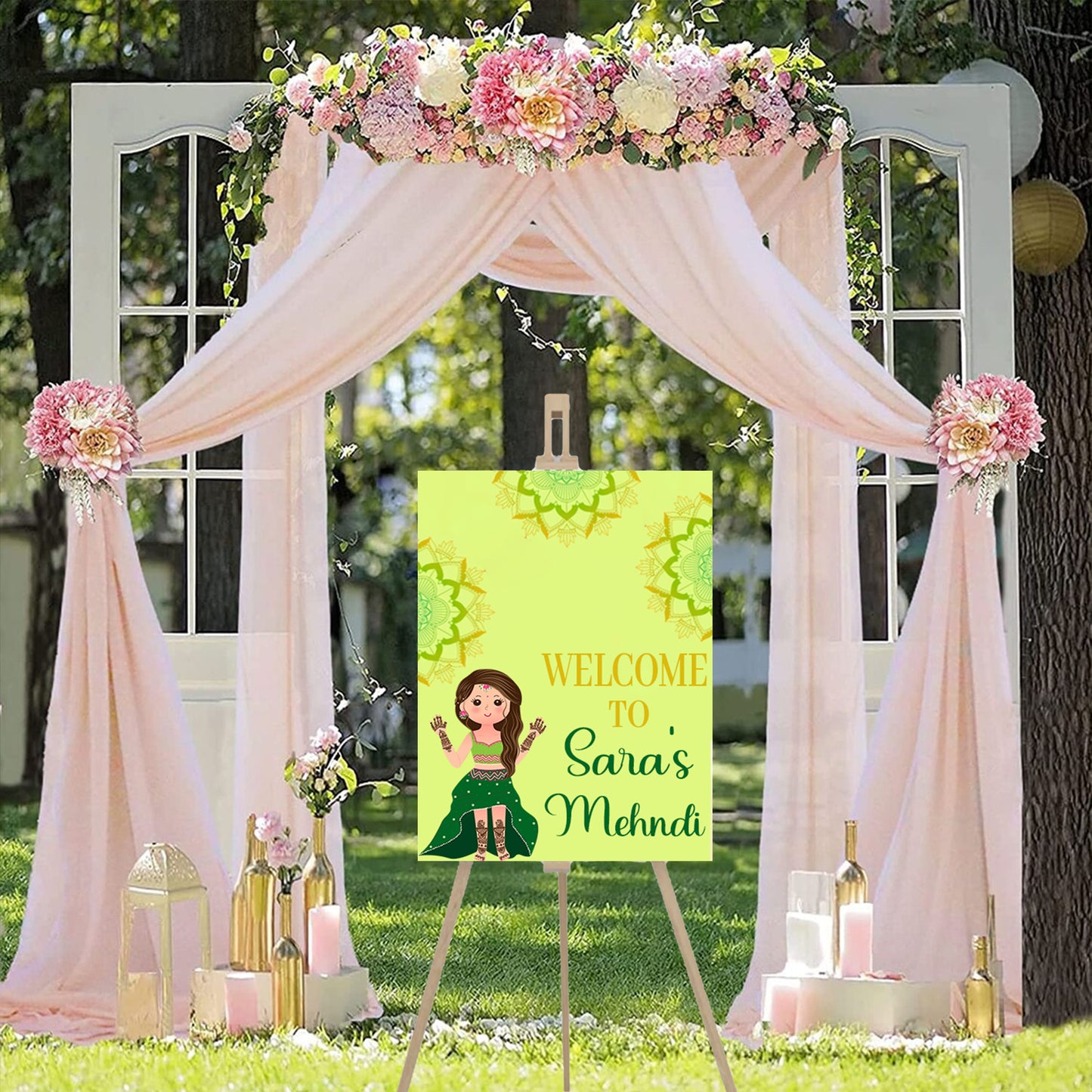 Wedding Ceremony Theme Party Welcome Board