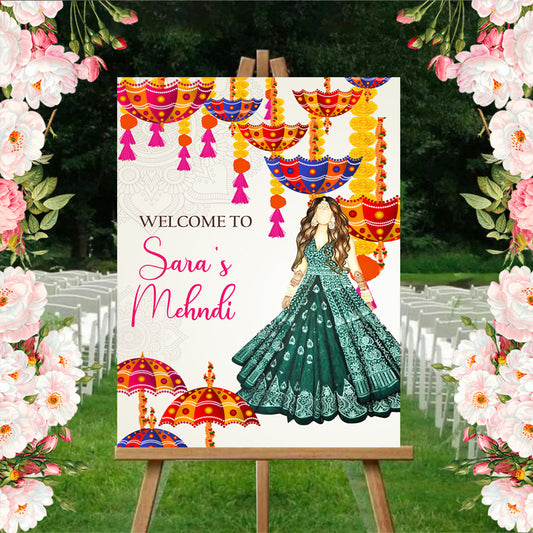 Wedding Ceremony Theme Party Welcome Board
