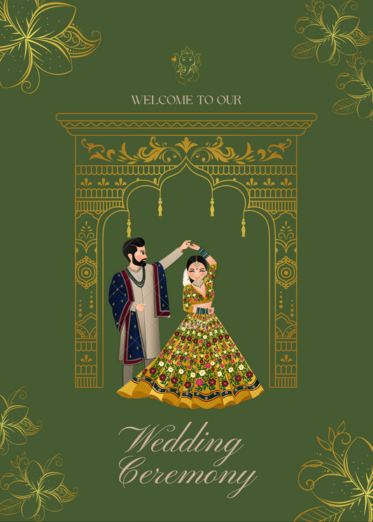 Wedding Ceremony Theme Party Welcome Board