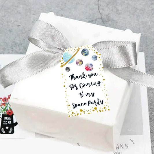 Space Theme Birthday Party Thank You Gift Tags