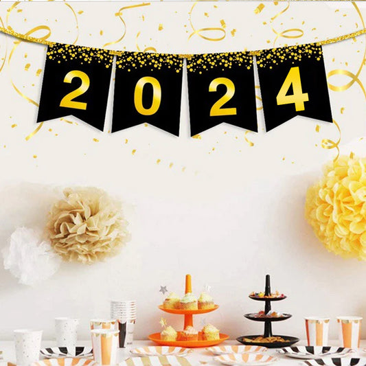New Year Party Banner for Decorations