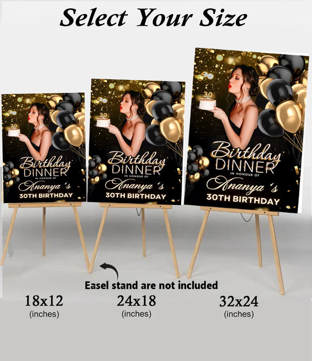 Milestone Birthday Party Welcome Board