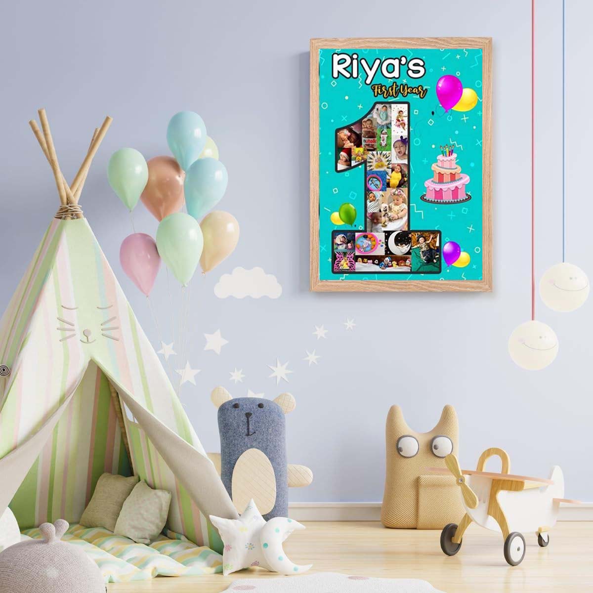 1st Birthday Customized Chalkboard/Milestone Board for Kids Birthday Party