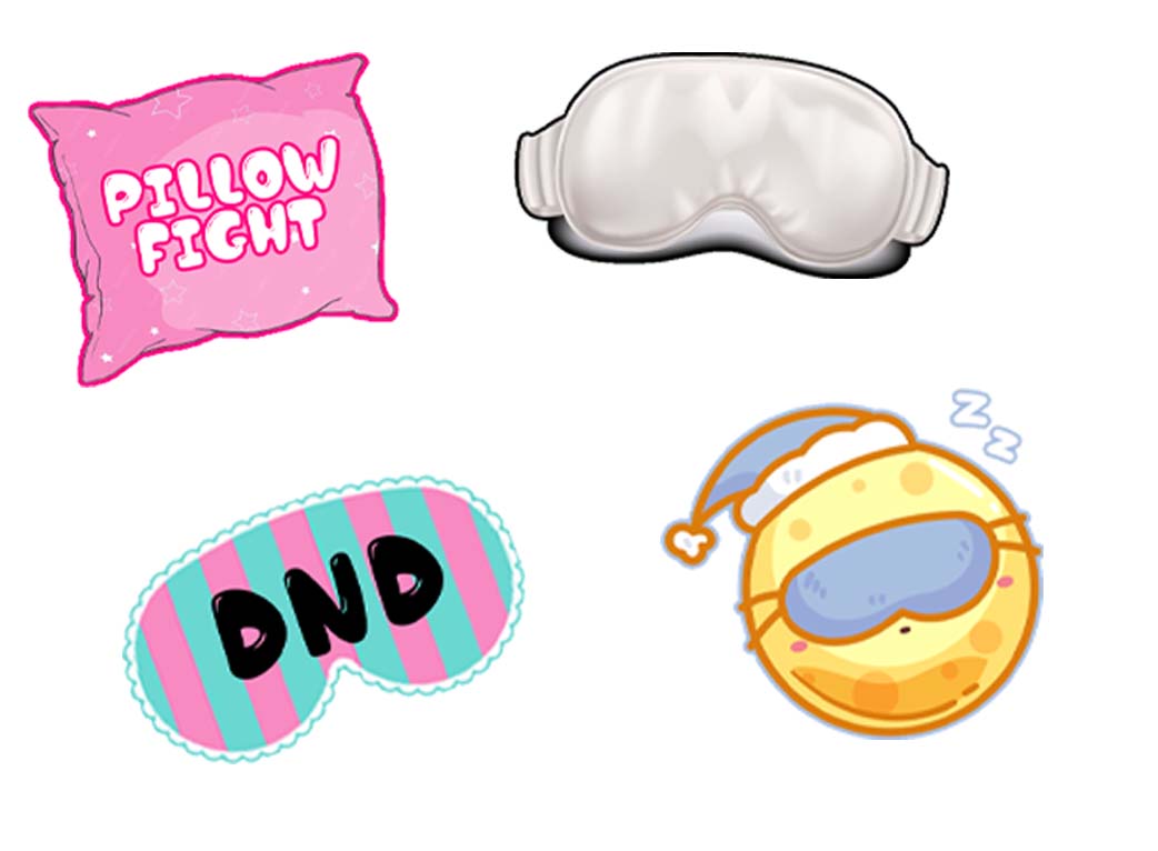 Pyjama Party Theme Birthday Party Photo Booth Props Kit