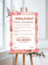 Wedding Contract For Wedding Entry - Wedding Function