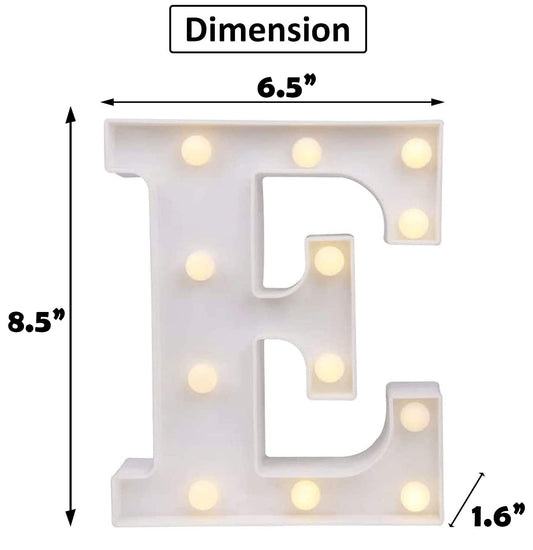 E Letter Light, Marquee Alphabet Light Letters for Room Decor Lights, Led Letters Alphabet for Decoration, Letter Lights for Birthday