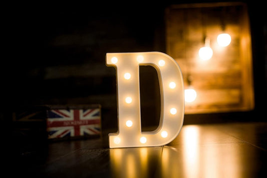 D Letter Light, Marquee Alphabet Light Letters for Room Decor Lights, Led Letters Alphabet for Decoration, Letter Lights for Birthday