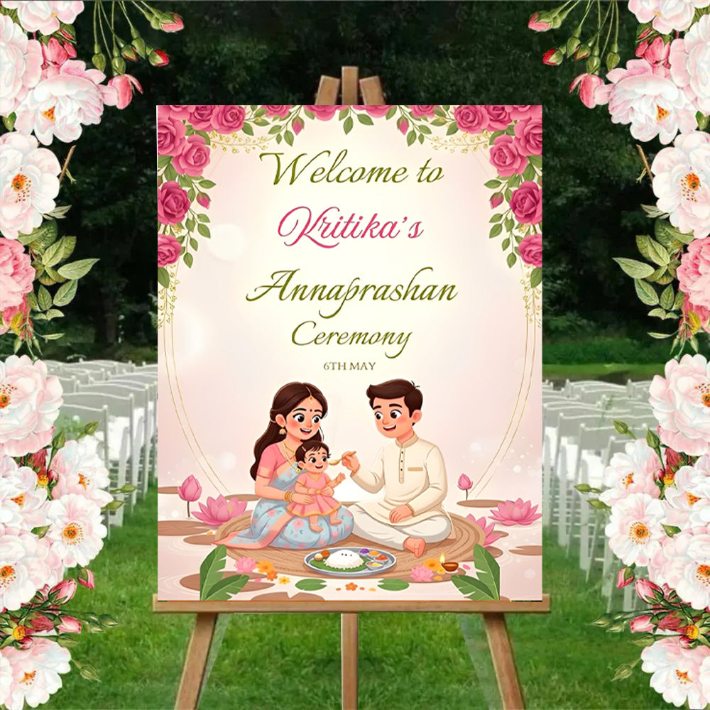 Annaprashan Welcome Sign Board