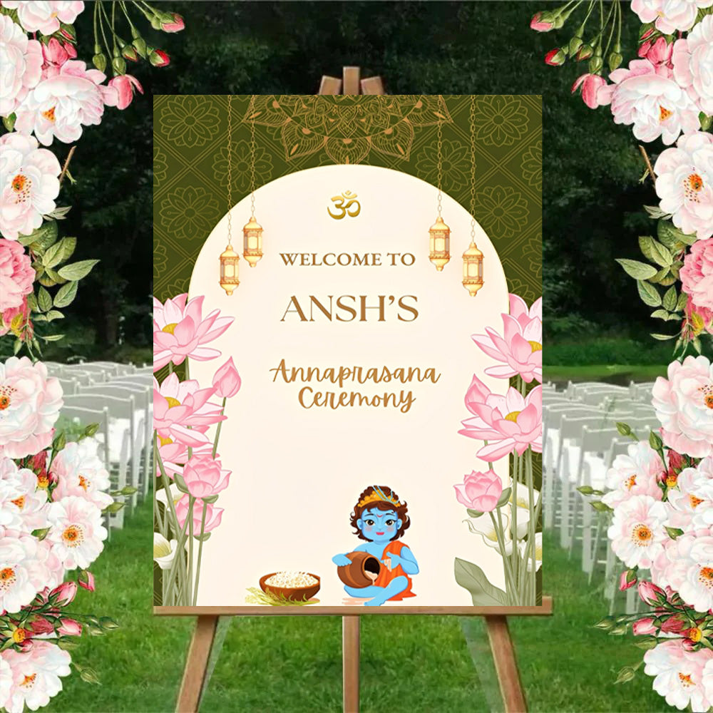 Annaprashan Welcome Sign Board