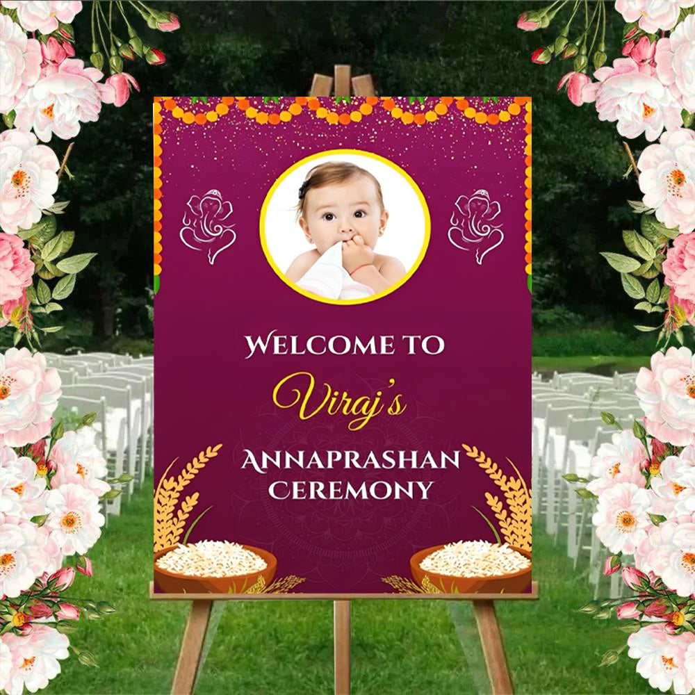 Annaprashan Welcome Sign Board