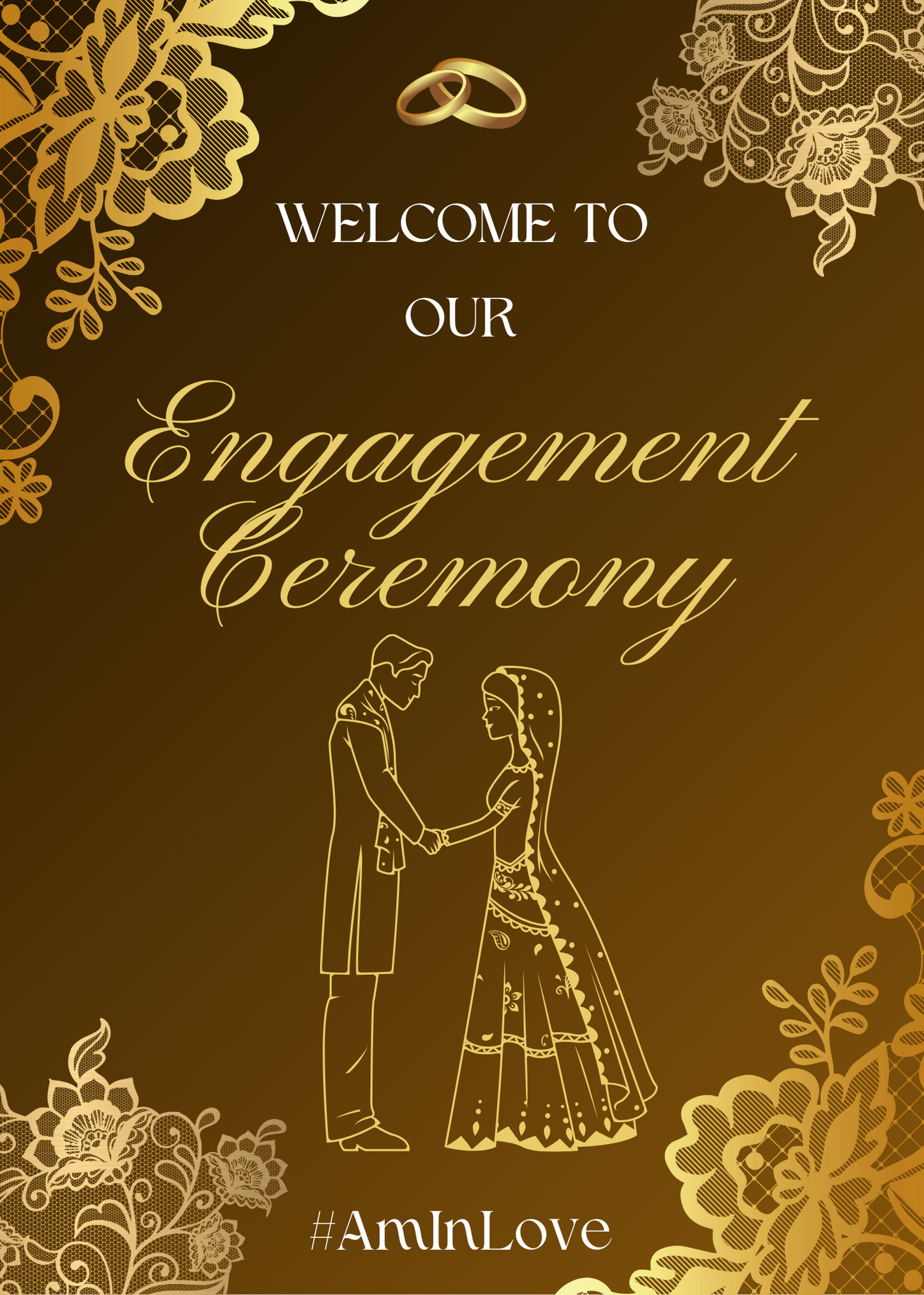 Wedding Ceremony Theme Party Welcome Board