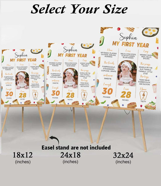 Customized Chalkboard Milestone Board for Kids Birthday Party