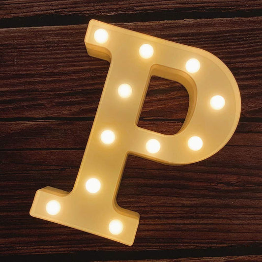 P Letter Light, Marquee Alphabet Light Letters for Room Decor Lights, Led Letters Alphabet for Decoration, Letter Lights for Birthday