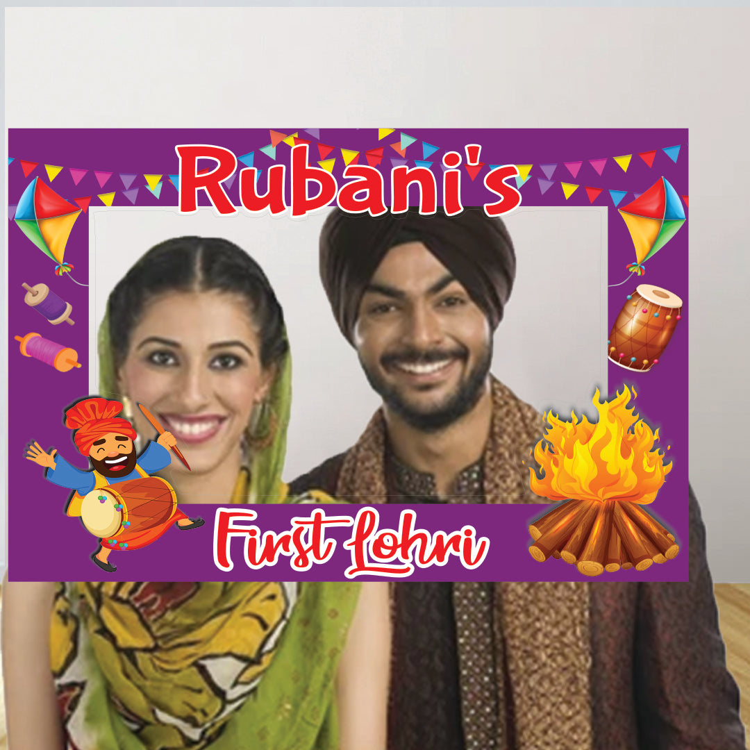 Lohri Selfie Photo Booth Picture Frame