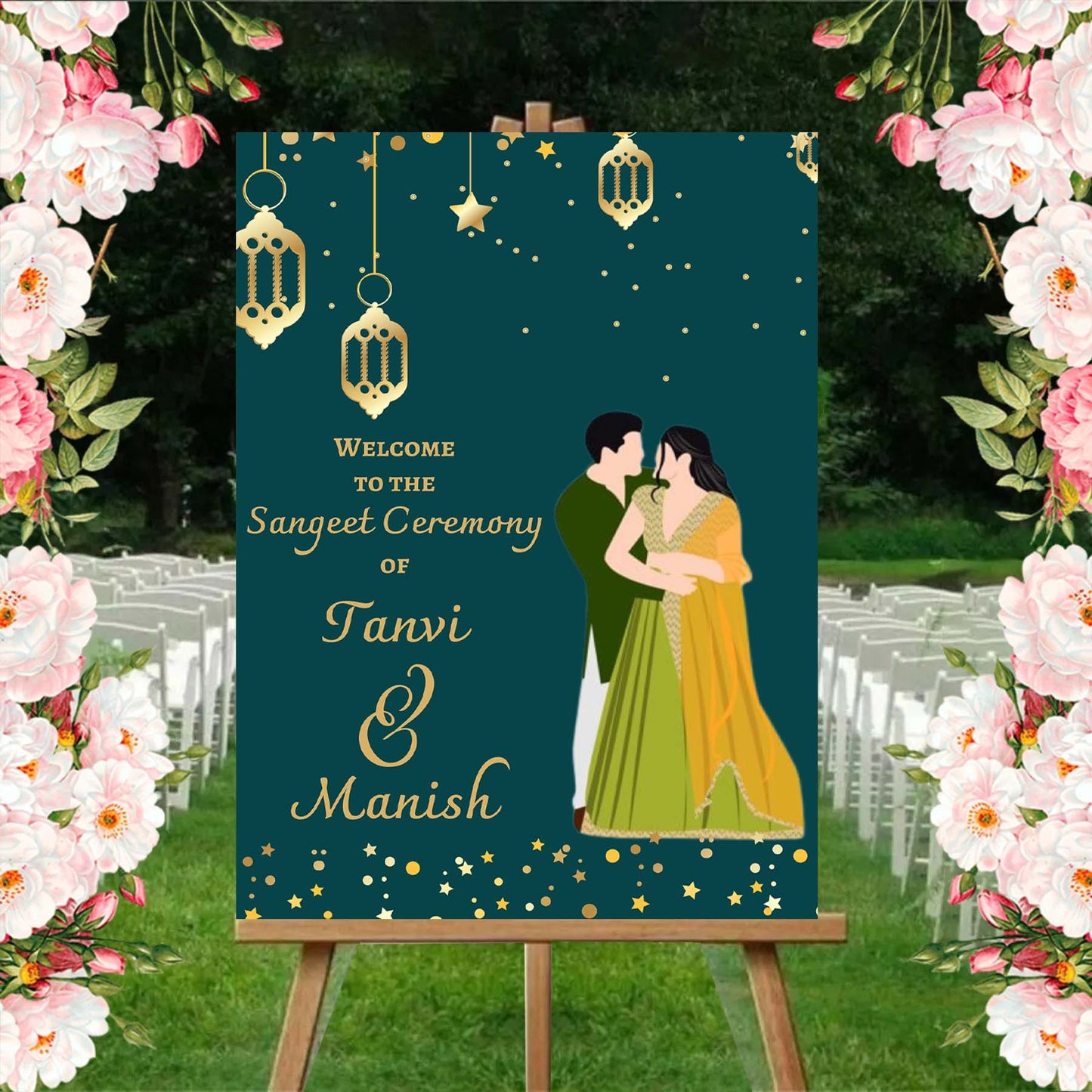 Wedding Ceremony Theme Party Welcome Board
