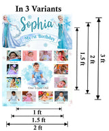 My First Year Customized Milestone Board for Kids Birthday Party(New Born -12 months )