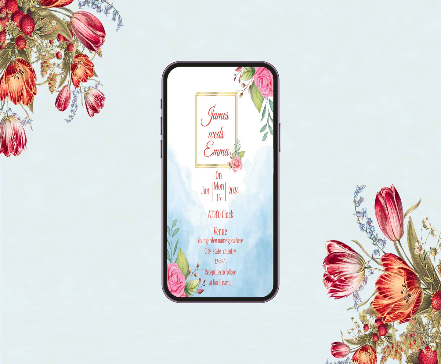 Wedding Theme Invitation for Birthday