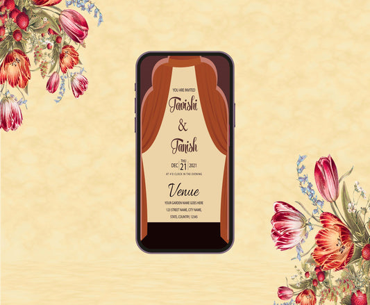 Wedding Theme Invitation for Birthday