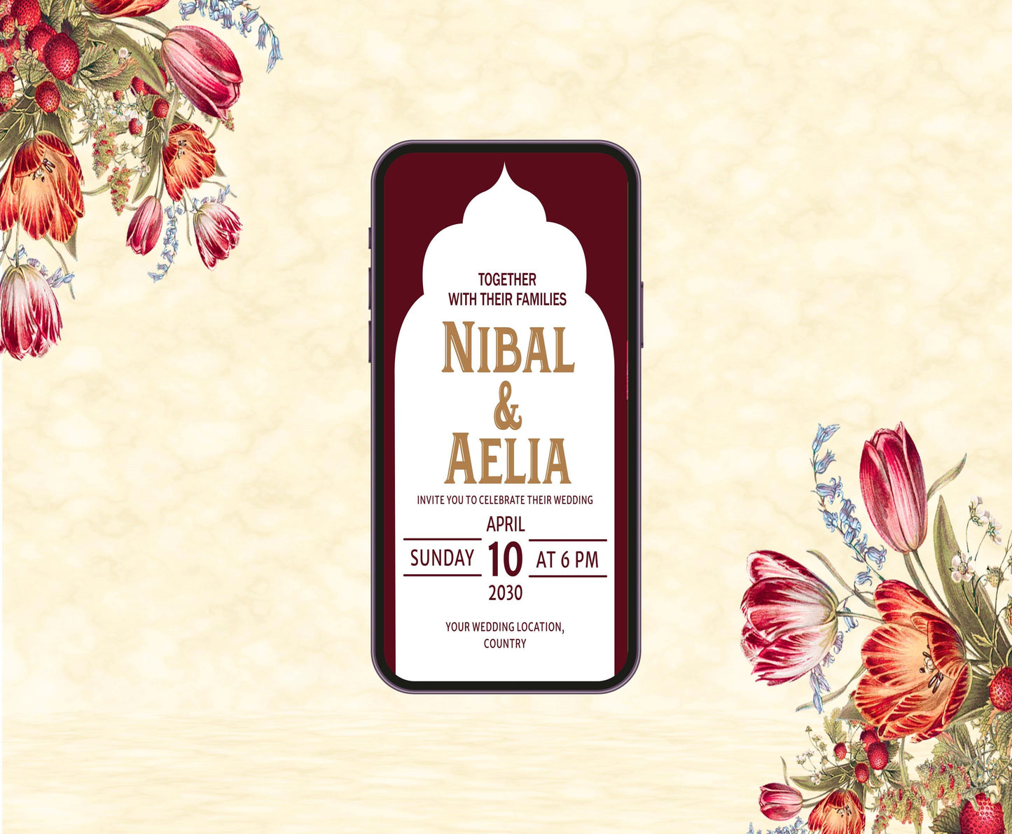 Wedding Theme Invitation for Birthday