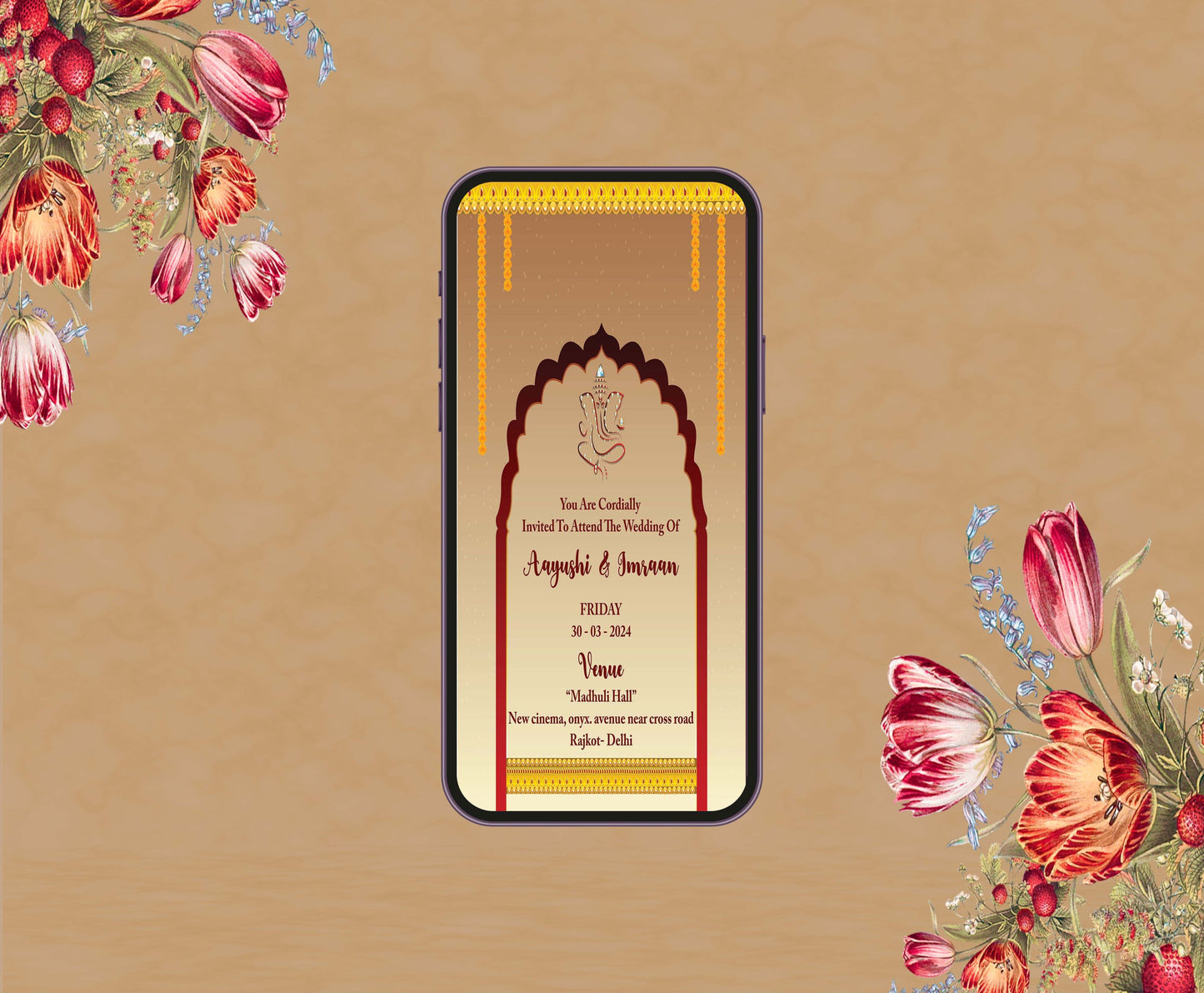 Wedding Theme Invitation for Birthday