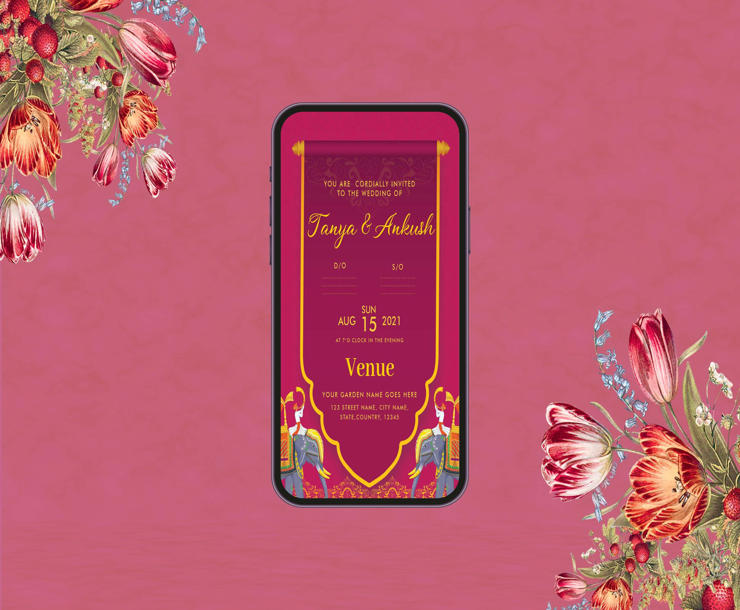 Wedding Theme Invitation for Birthday