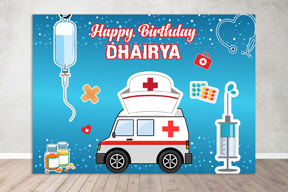 Doctor Theme Birthday Party Backdrop