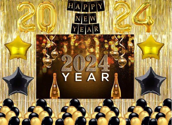 Copy of New Year Party Decorations Complete Set with Backdrop