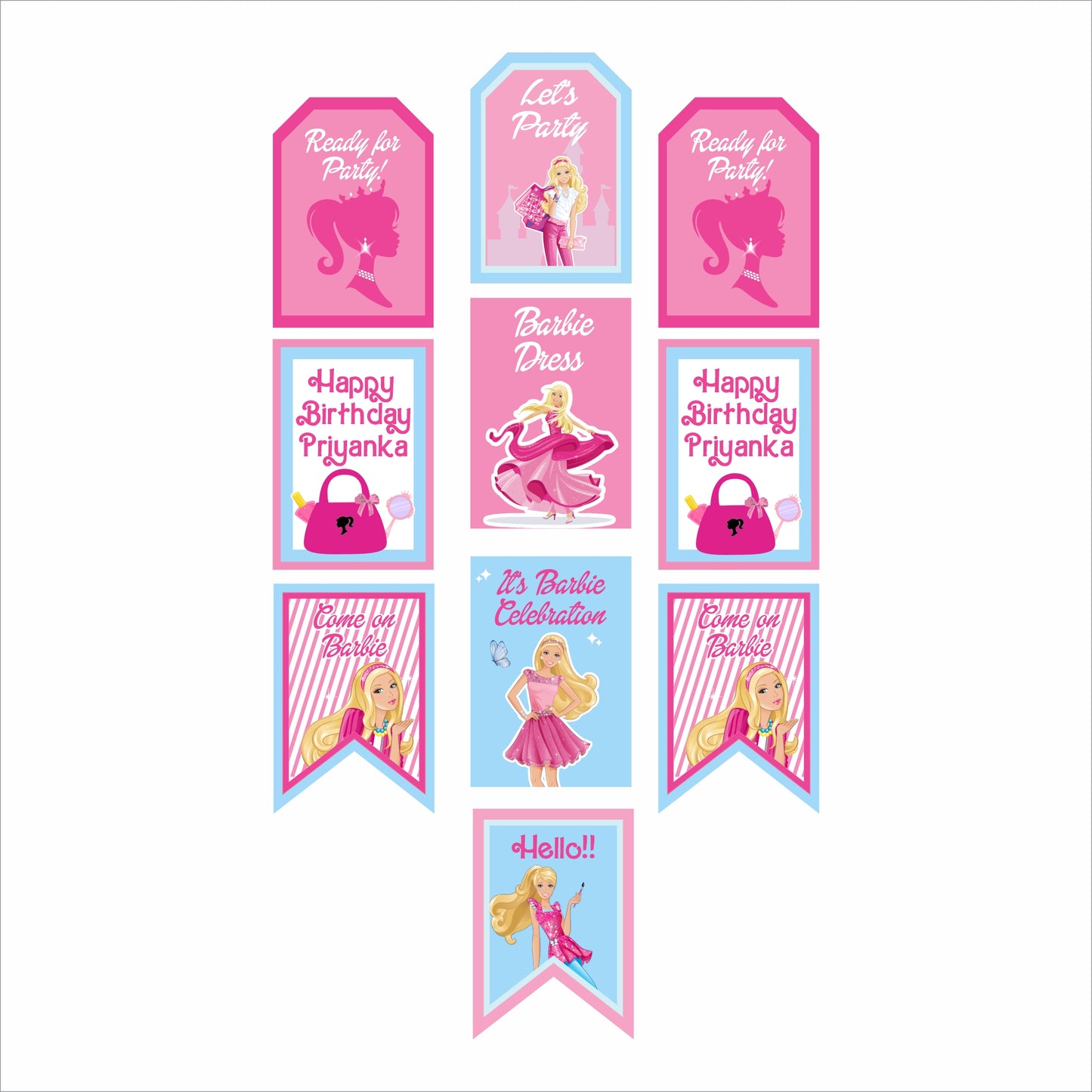 Birthday Paper Door Banner for Wall Decoration