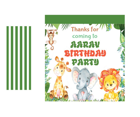Jungle Theme Birthday Party Gift Bags For Return Gifts