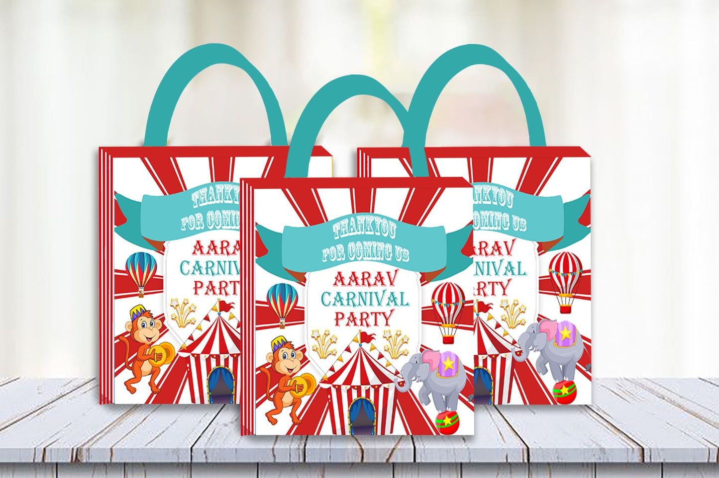 Carnival Theme Birthday Party Gift Bags For Return Gifts