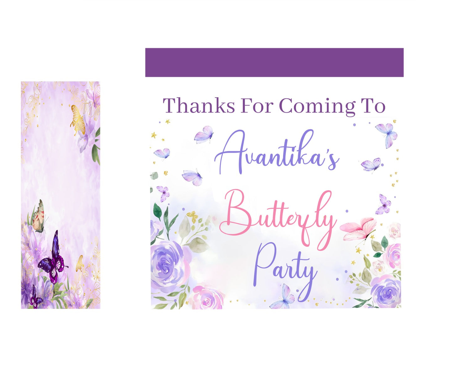 Butterfly & Fairies Theme Birthday Party Gift Bags For Return Gifts