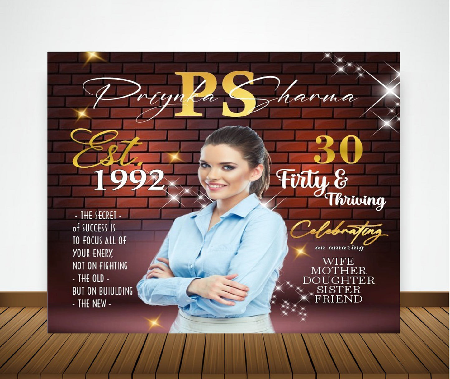 30th Birthday Party Backdrop