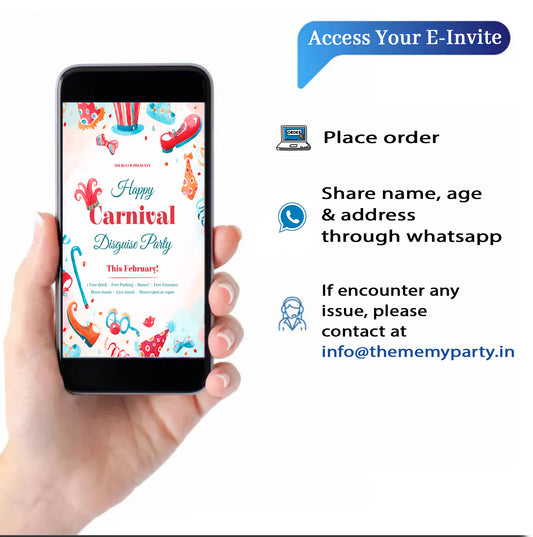 Carnival Theme Invitation for Birthday