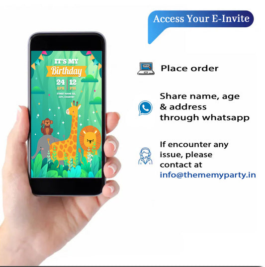 Jungle Theme Invitation for Birthday