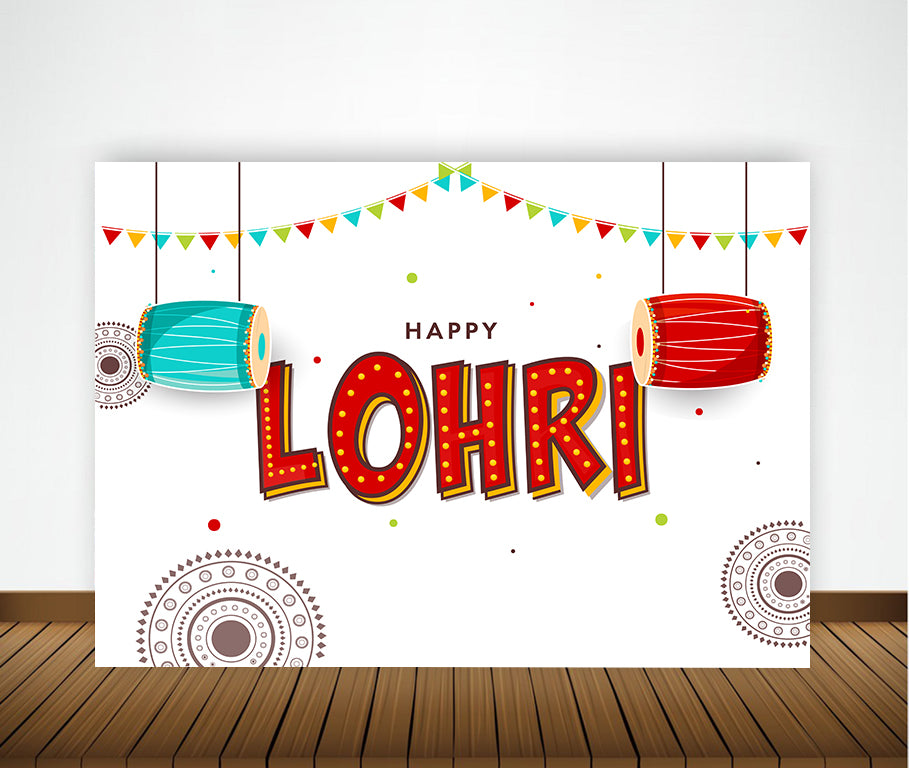 Lohri Party Backdrop For Kids