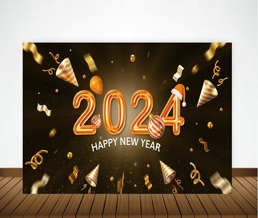 New Year Party Decorations Complete Set with Backdrop