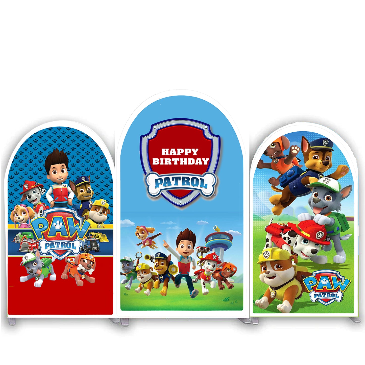 Paw Patrol Theme Birthday Party Arch Backdrop
