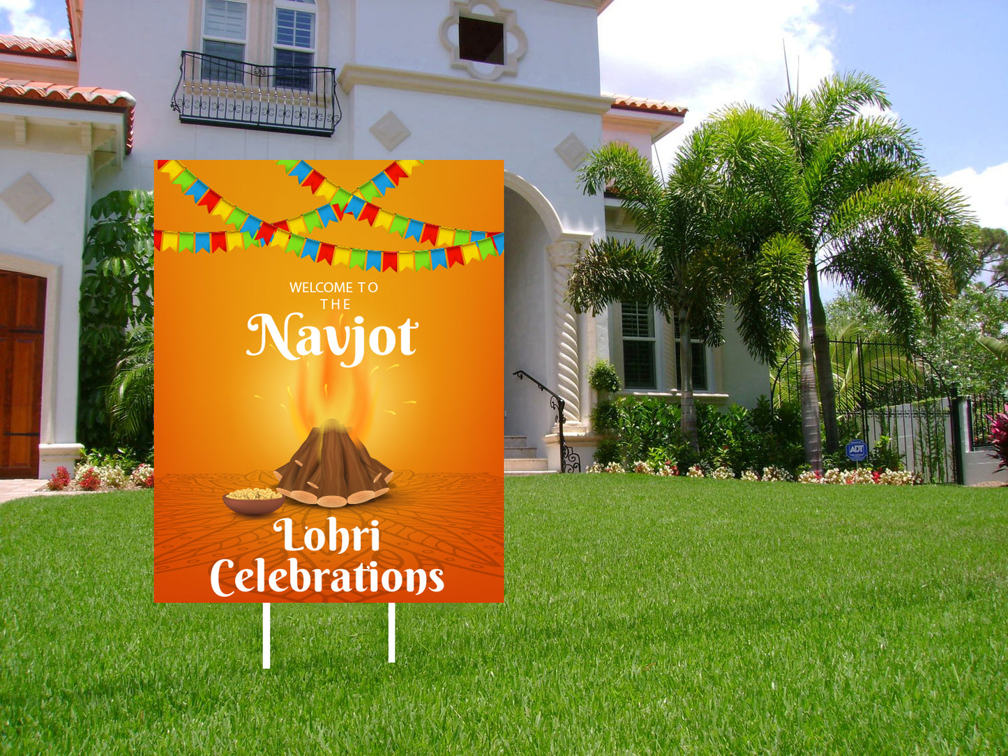 Lohri Party Welcome Board for Kids