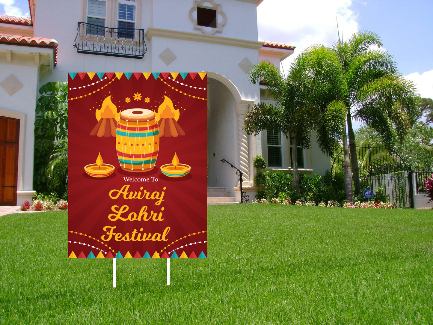 Lohri Party Welcome Board for Kids