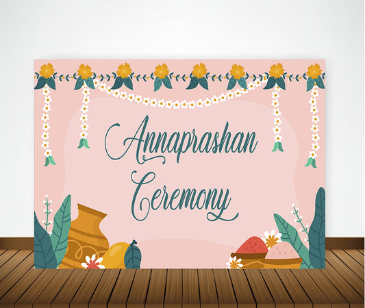 Annaprashan Ceremony Decoration Backdrop Banner For Kids