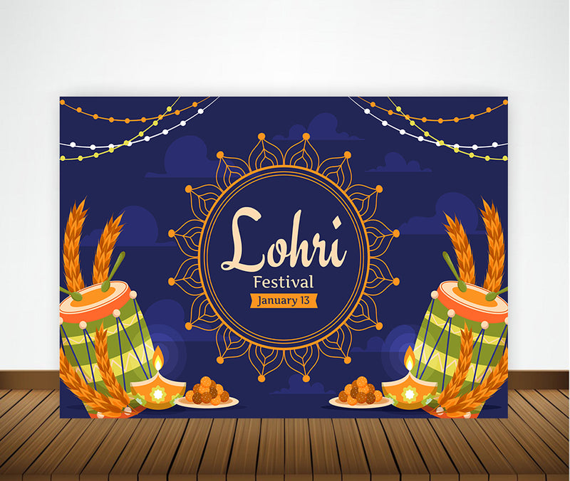 Lohri Party Backdrop For Kids