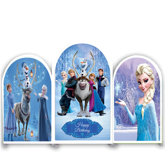 Frozen Theme Birthday Party Arch Backdrop