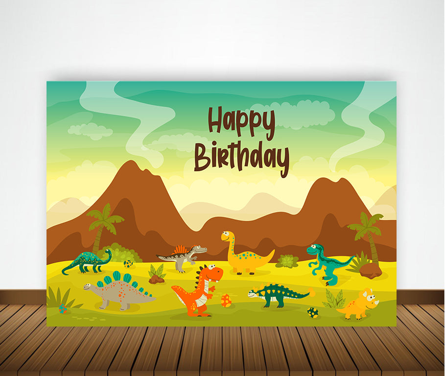 Dinosaur Theme Party Backdrop