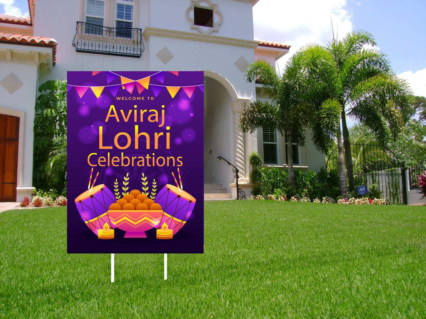 Lohri Party Welcome Board for Kids