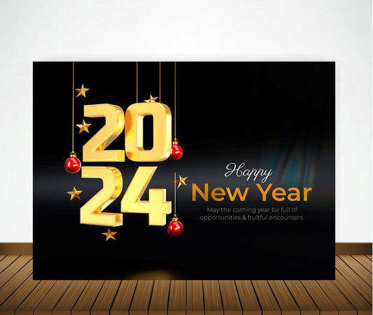 New Year Party Decorations Complete Set with Backdrop