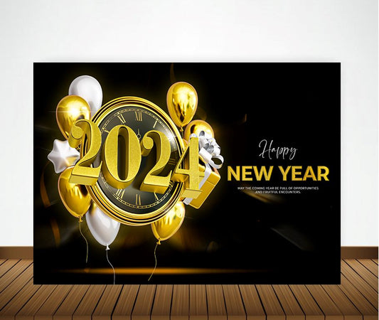 New Year Party Decorations Complete Set with Backdrop